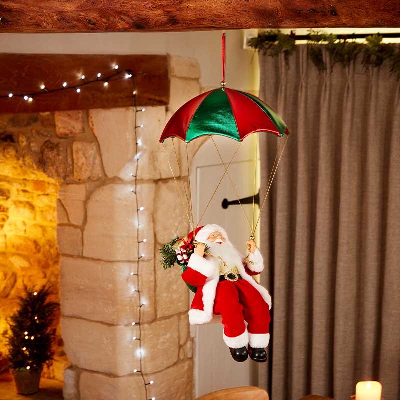 Smart Garden 28cm Para-Santa Hanging Christmas Decoration