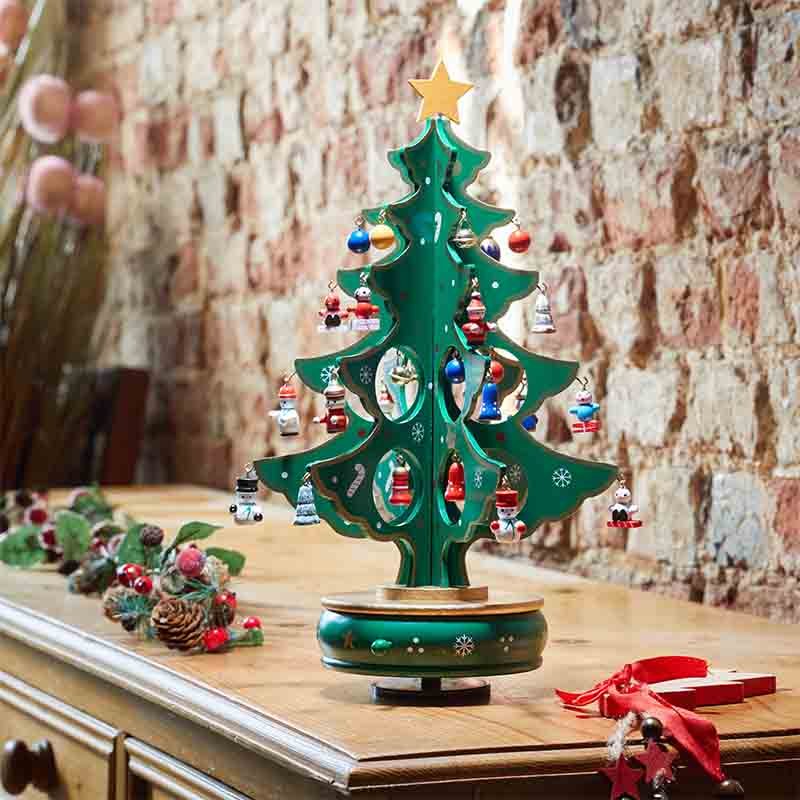 Smart Garden 32cm Musical Spinning DecoTree - Green Traditional