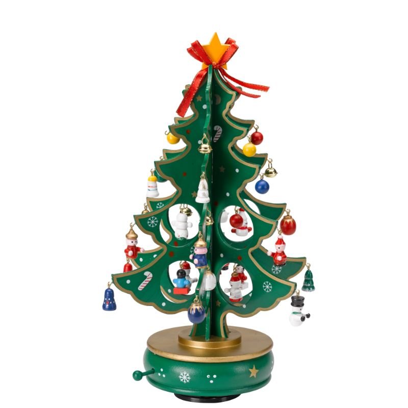 Smart Garden 32cm Musical Spinning DecoTree - Green Traditional