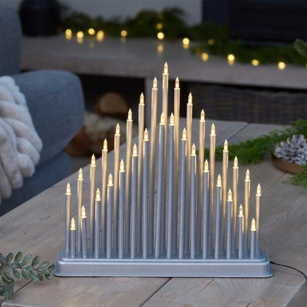Smart Garden 33 LED CandleBridge - Silver