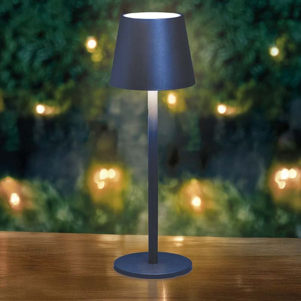 Smart Garden 33cm Turnin Rechargeable Lamp - Navy - Old Railway Line Garden Centre
