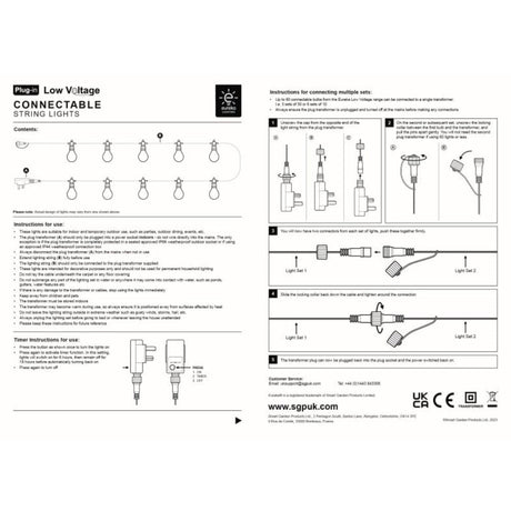Smart Garden 43cm Firefly Festoon LV String Lights - Set of 20 - Old Railway Line Garden Centre