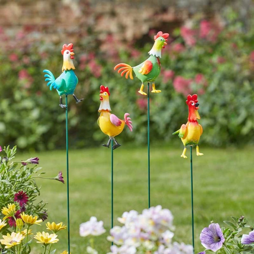 Smart Garden 59cm Cockadoodles Loony Stakes (Choice of 4)