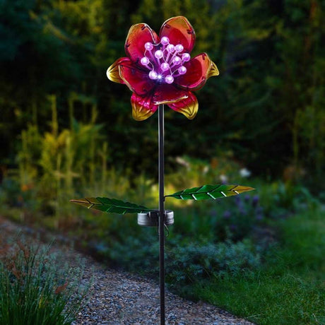 Smart Garden 85cm GloBloom Pink Stake Light - Old Railway Line Garden Centre