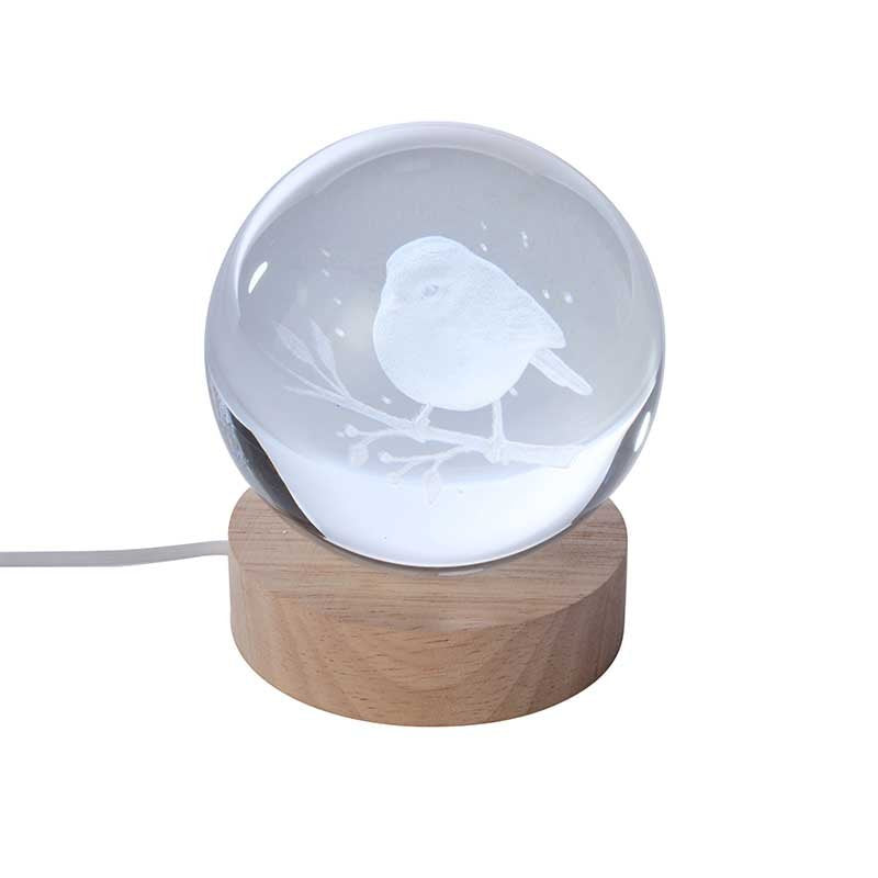 Smart Garden 9.8cm InLit GloBall Ornament - Robin