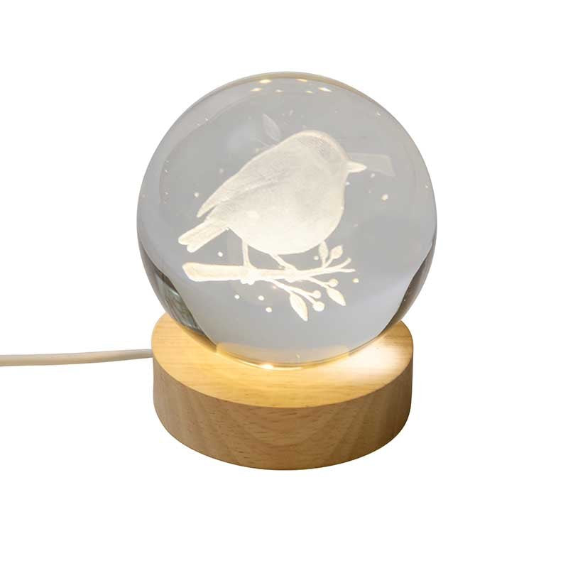 Smart Garden 9.8cm InLit GloBall Ornament - Robin