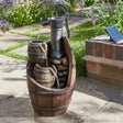 Smart Gardens Whisky Barrels Cascade Water Feature - Old Railway Line Garden Centre