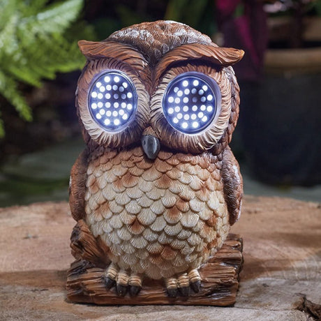 Smart Solar 13cm Blinkin' Owl Garden Ornament - Old Railway Line Garden Centre