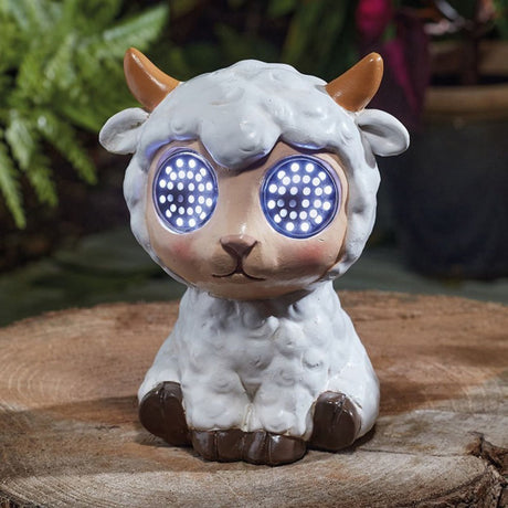 Smart Solar 13cm Blinkin' Sheep Garden Ornament - Old Railway Line Garden Centre