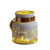 Smart Solar 17cm Meadow Lantern - White