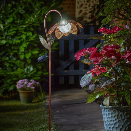Smart Solar 2m Damasque Solar Bloom - Verdigris - Old Railway Line Garden Centre