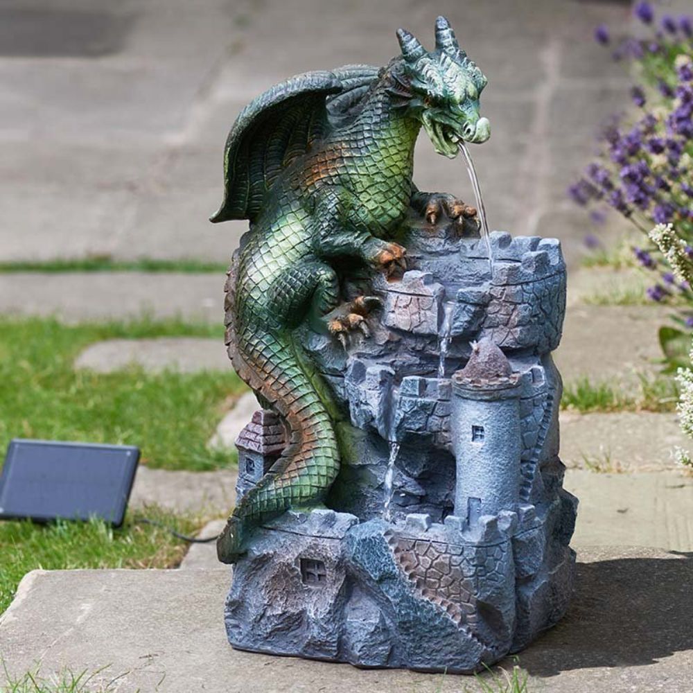 Smart Solar 50cm Dragon's Keep Cascade Water Feature