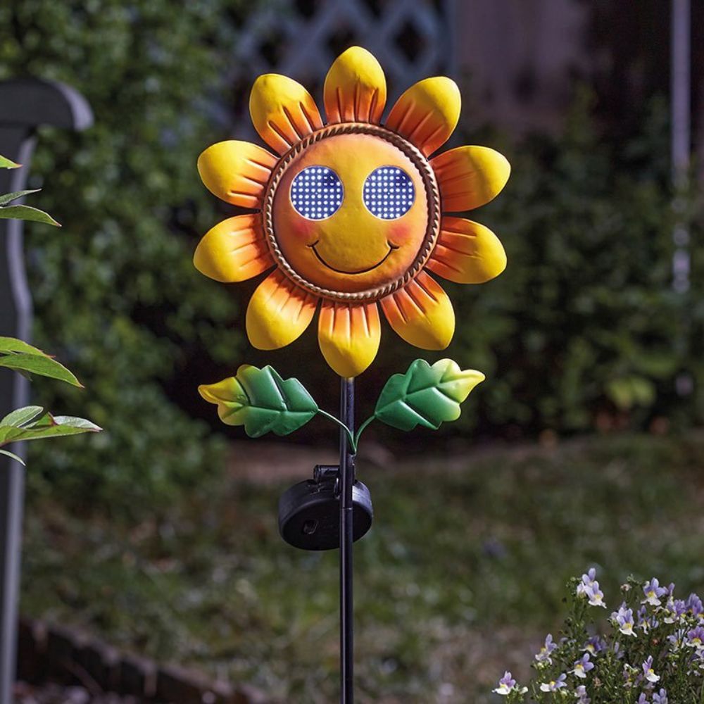 Smart Solar 82cm Smilin' Sunflower Stake Light - Old Railway Line Garden Centre