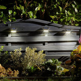 Smart Solar SuperBright Premier Wall Fence & Post Light - 4 Pack - Old Railway Line Garden Centre