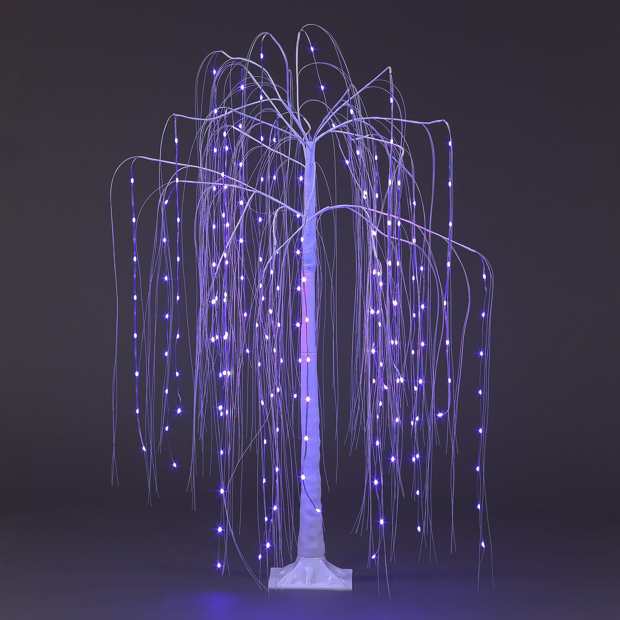 SnowTime 1.8m (6ft) Multi Coloured LED Weeping Willow Pre-Lit Tree
