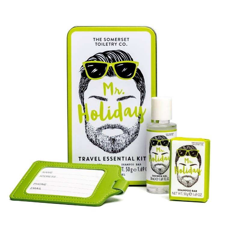 Somerset Toiletry Co Mr Holiday Travel Essential Gift Tin - 509930 - Old Railway Line Garden Centre