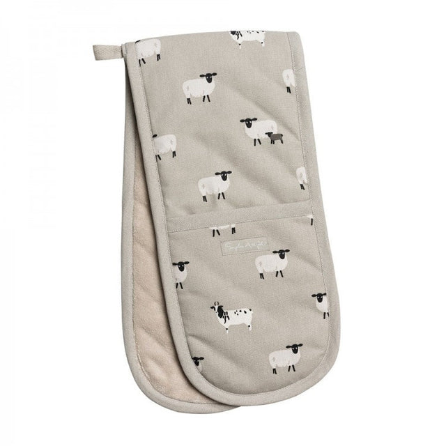 Sophie Allport Sheep Double Oven Glove - Old Railway Line Garden Centre