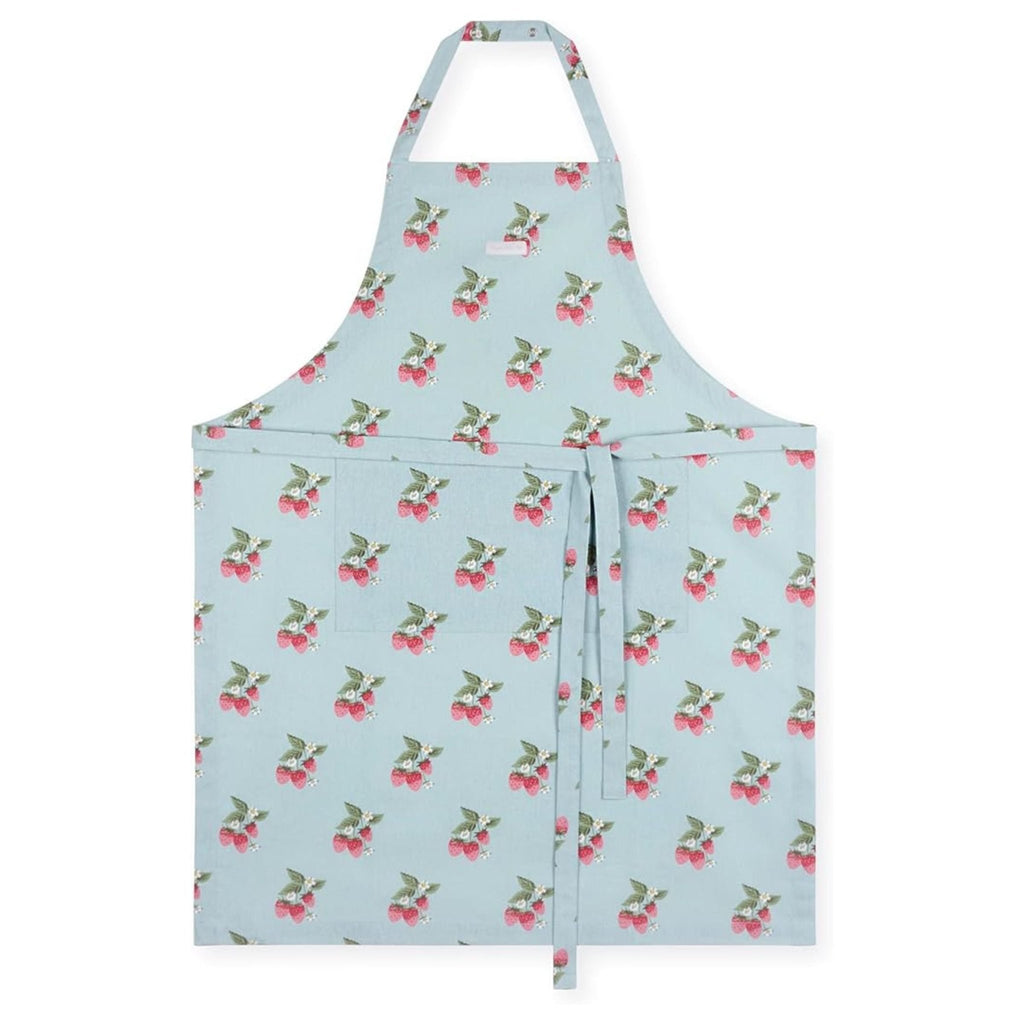 Sophie Allport Strawberries Blue Adult Apron - Old Railway Line Garden Centre