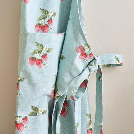 Sophie Allport Strawberries Blue Adult Apron - Old Railway Line Garden Centre