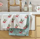 Sophie Alport Strawberries Blue & White Tea Towel (Set of 2) - Old Railway Line Garden Centre