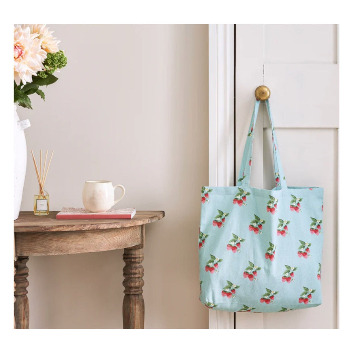 Sophie Alport Strawberries Tote Bag - Old Railway Line Garden Centre