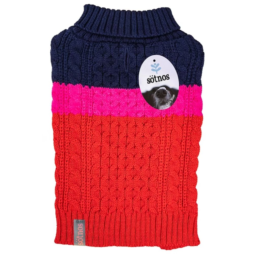 Sotnos 33cm Red & Pink Dog Jumper
