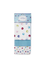 Cooksmart Spotty Dotty Kitchen Tea Towel (Set of 3)