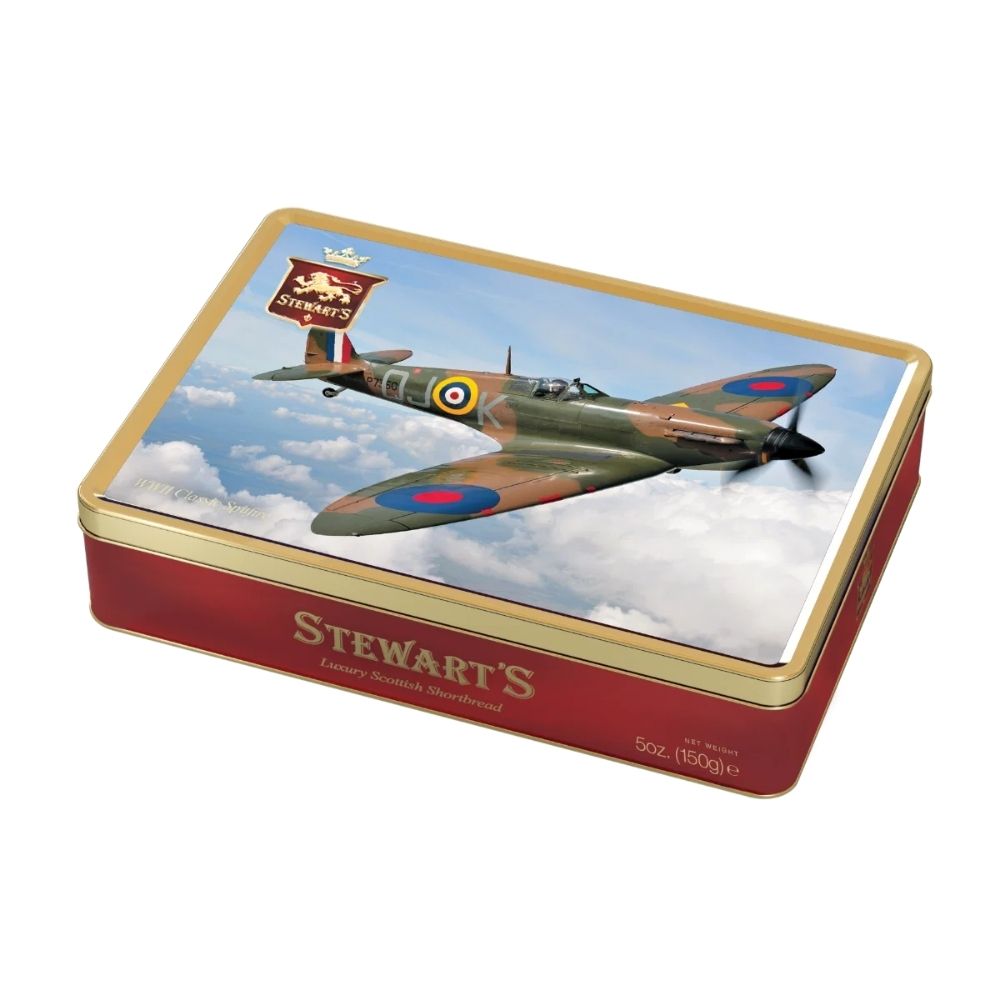 Stewart's 150g Shortbread in Classic Spitfire Tin