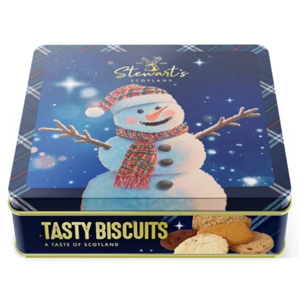 Stewart's 200g Snowman Signature Tasty Biscuits Tin