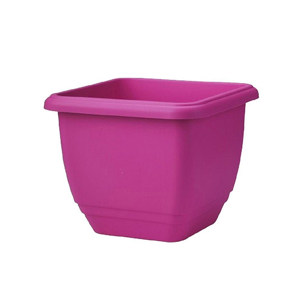 Stewarts 30cm Cherry Red Square Patio Planter - Old Railway Line Garden Centre