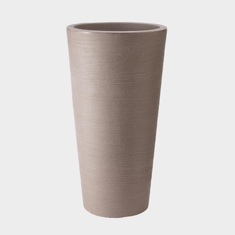 Stewarts 40cm Varese Tall Vase Alpine - Grey - Old Railway Line Garden Centre