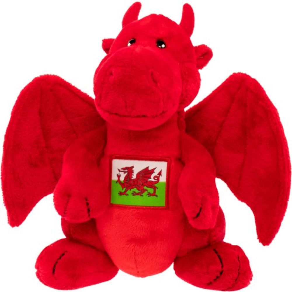 Suki Gifts Red Dragon with Welsh Flag