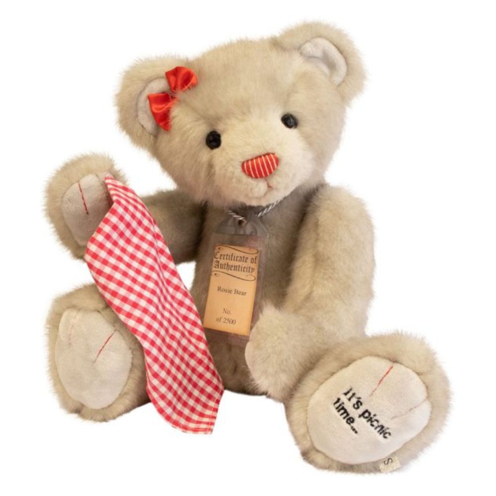 Suki Gifts Silver Tag 'Rosie' Collectable Teddy Bear
