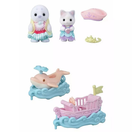 Sylvanian Families Amusement Park Ride Set - Ride the Waves - Old Railway Line Garden Centre
