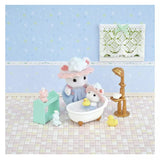 Sylvanian Families Bath Time Bubble Siblings Playset - Old Railway Line Garden Centre