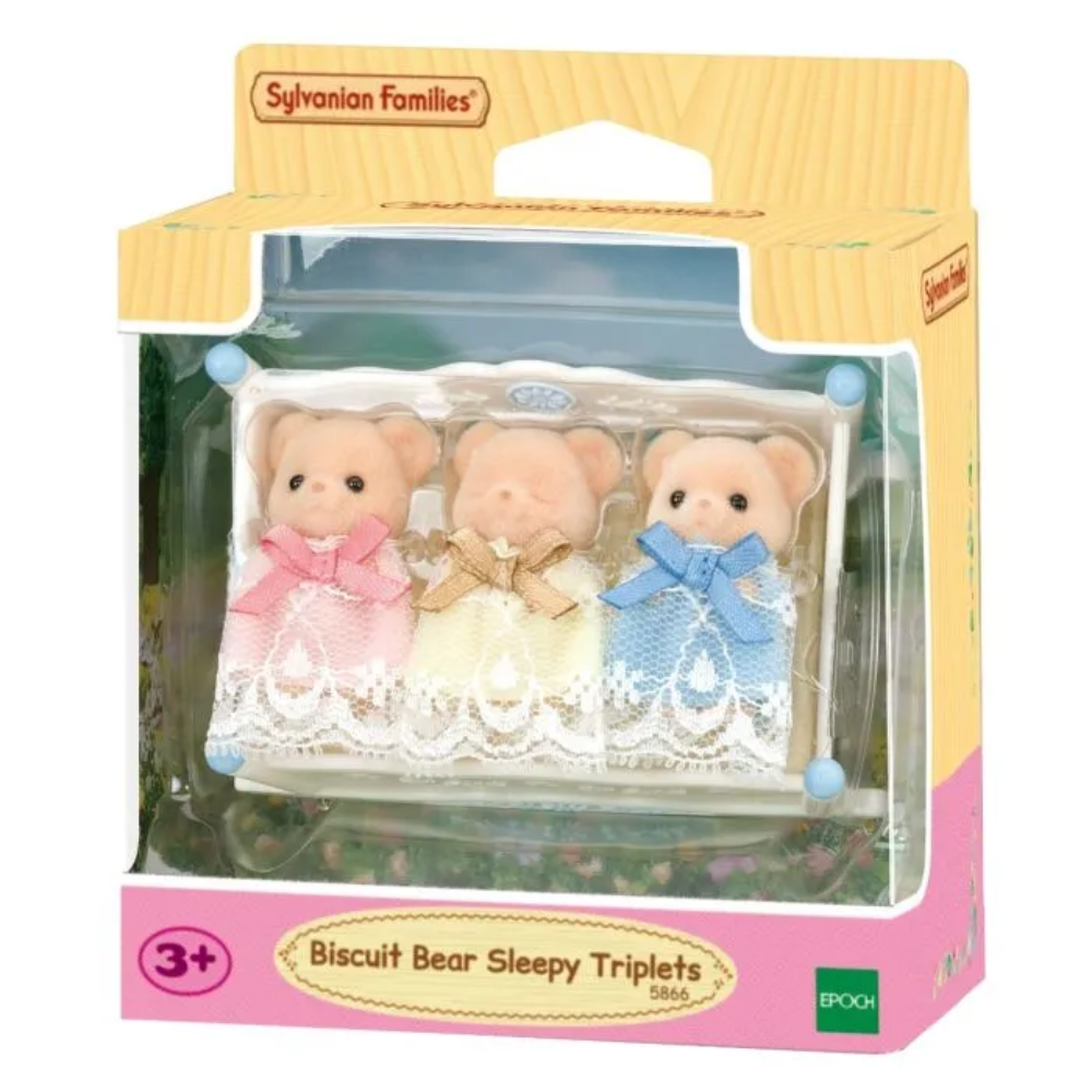 Sylvanian Families Biscuit Bear Sleepy Triplets