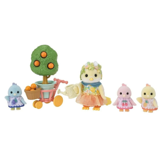 Sylvanian Families Citrus Bird Family - Old Railway Line Garden Centre