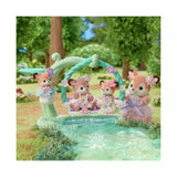 Sylvanian Families Deer Babies Floral Swing Set - Old Railway Line Garden Centre