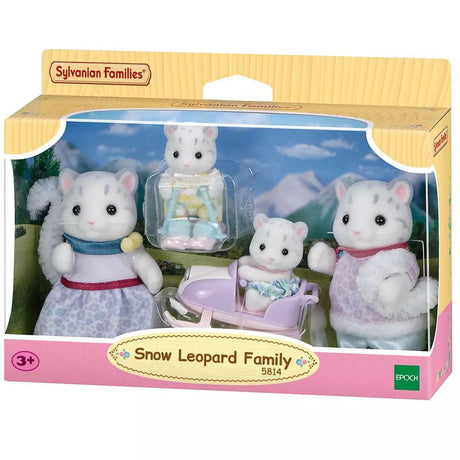 Sylvanian Families Snow Leopard Family Set - Old Railway Line Garden Centre