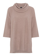 TIGI 10/12 Natural Alpaca Cowl Neck Tunic Top - T25-10B