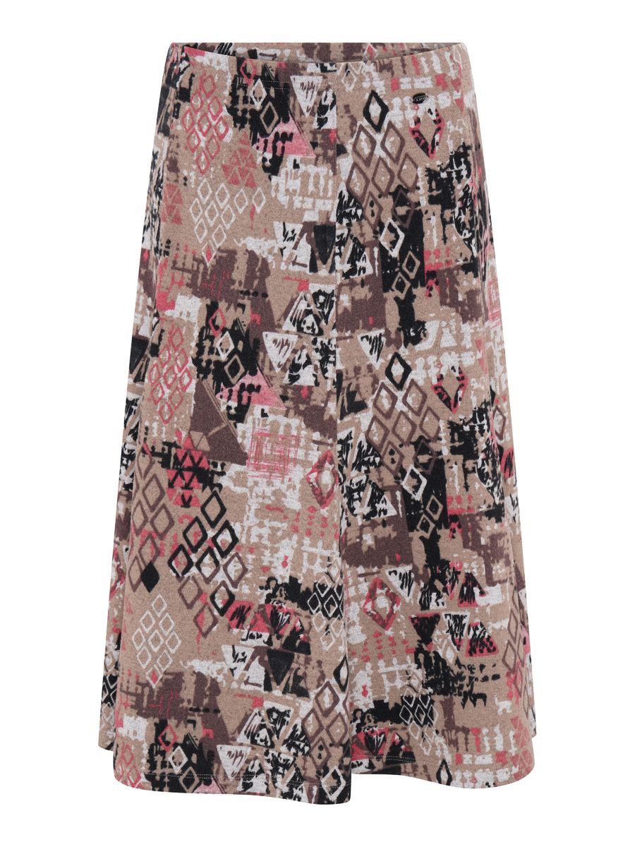 TIGI 14/16 Chocolate Chip Tiled Print Skirt - T25-10ES