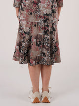 TIGI 14/16 Chocolate Chip Tiled Print Skirt - T25-10ES