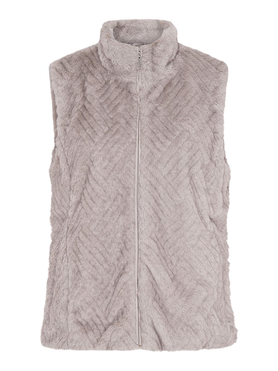 TIGI 10/12 Taupe Zigzag Dark Tip Textured Gilet - T25-11E