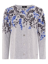 TIGI 22/24 Grey Shoulder Floral Print Cardi - T25-12A