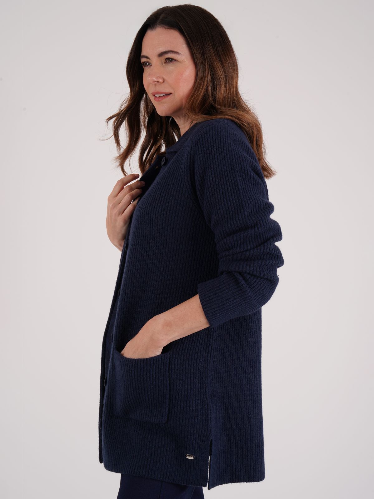 TIGI 14/16 Indigo Long Line Cardigan - T25-16A