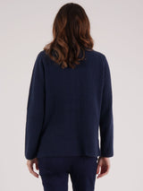 TIGI 18/20 Navy Knit Button Cardigan - T25-16C