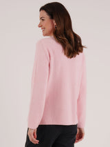 TIGI 18/20 Dusty Pink Knit Button Cardigan - T25-16D