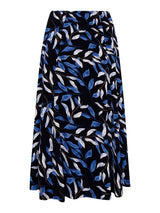TIGI 18/20 Short Navy Lily Print Six Panel Skirt - T25-30DS