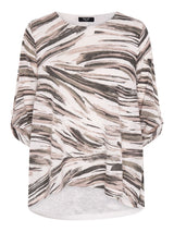 TIGI 14/16 Sage Green Two Layer Painterly Brush Stroke Top - T25-31B