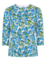 TIGI 18/20 Blue/Green Floral All-over Print Cardigan - T25-34C
